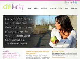 Chi Junky website design by dzine it